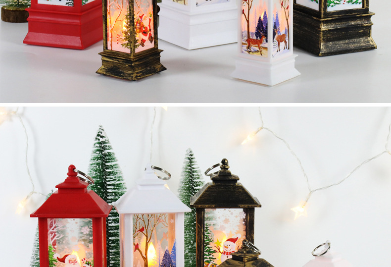 LED Luminous Satchel Candle Christmas Decoration Ornament