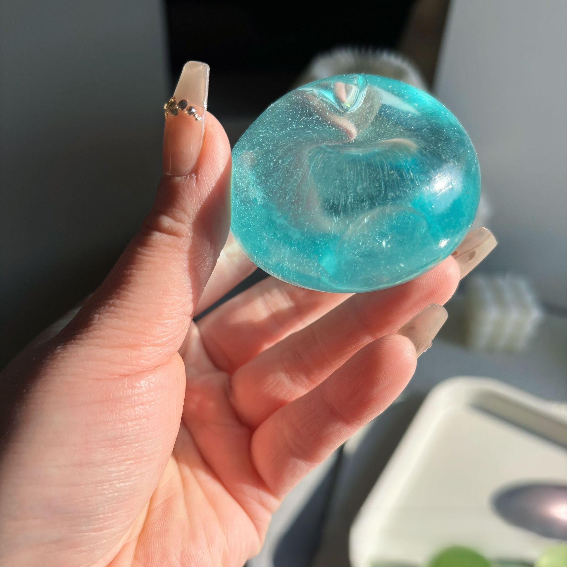 Handmade Maltose Squishy Slow Rising Stress Relief Ball Fruit Shaped Fidget Toy