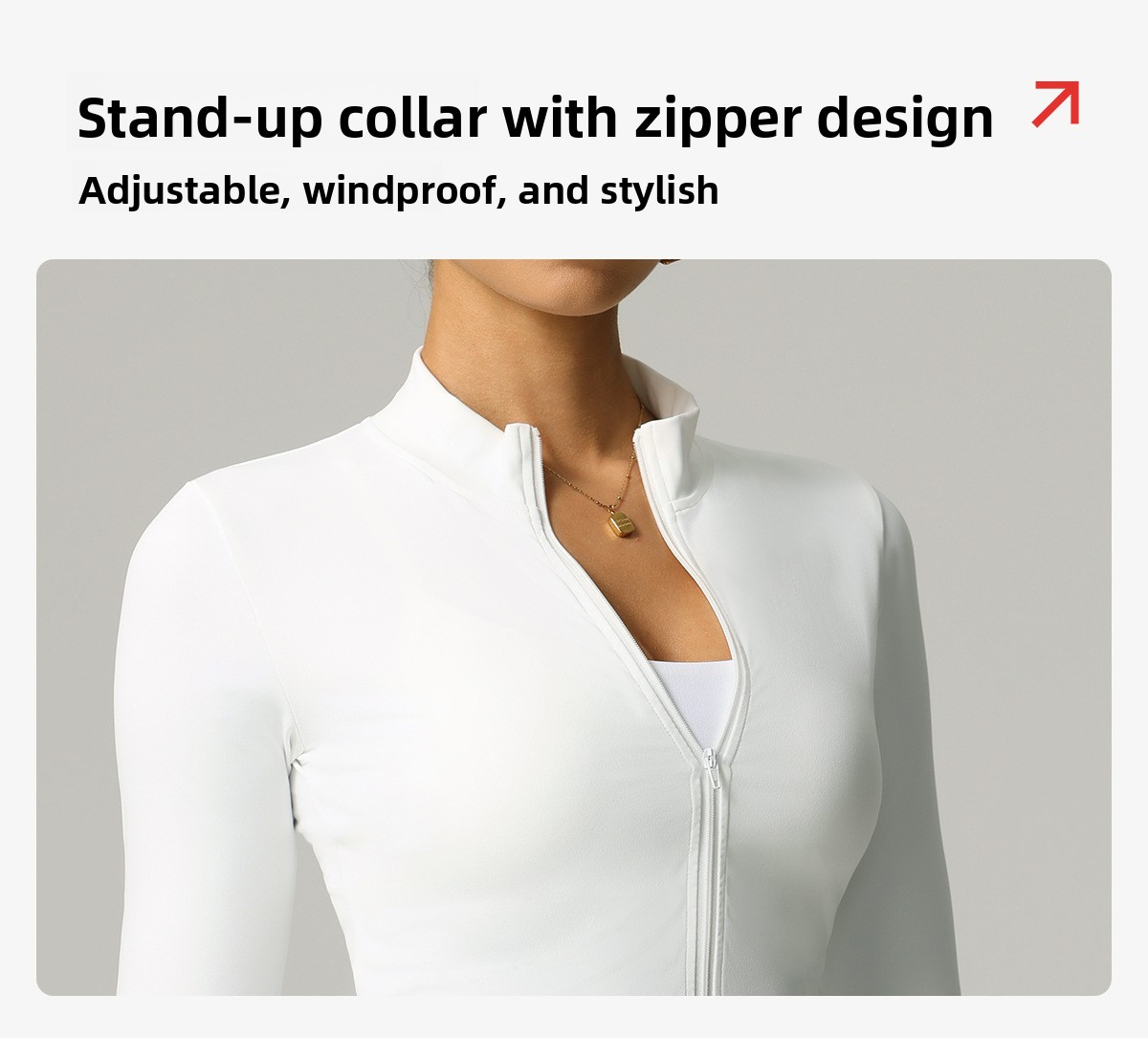Women's Quick-Dry Slim-Fit Long Sleeve Sports Jacket