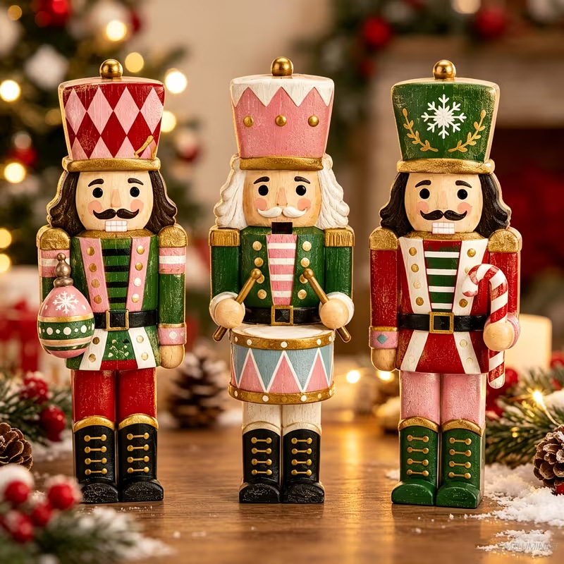 Christmas Nutcracker three-piece set