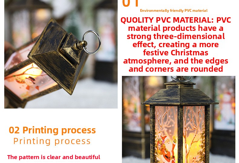 LED Luminous Satchel Candle Christmas Decoration Ornament