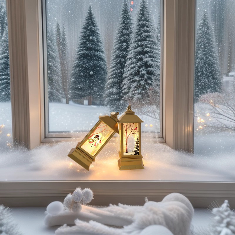 LED Luminous Satchel Candle Christmas Decoration Ornament
