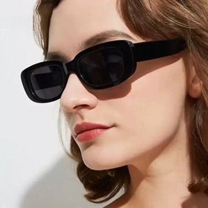 Candy-Colored Rectangular Gradient Sunglasses
