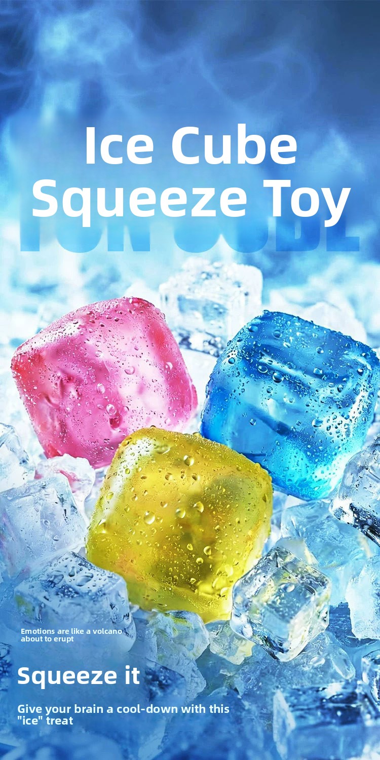 Ice cube pinch music decompression toy