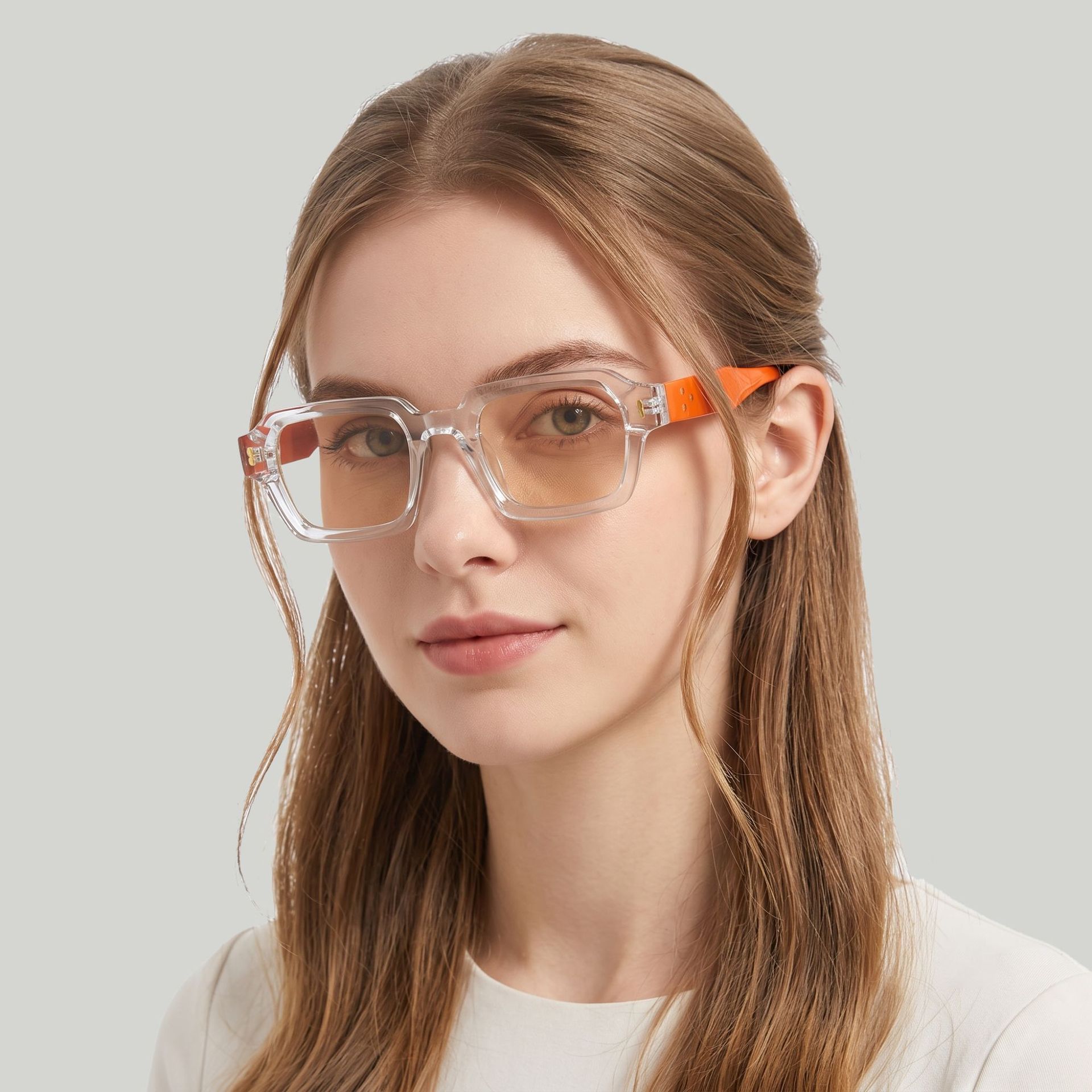 Retro Square Frame UV400 Protection Lightweight Sunglasses