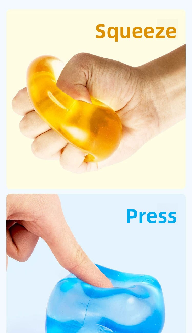 Ice cube pinch music decompression toy