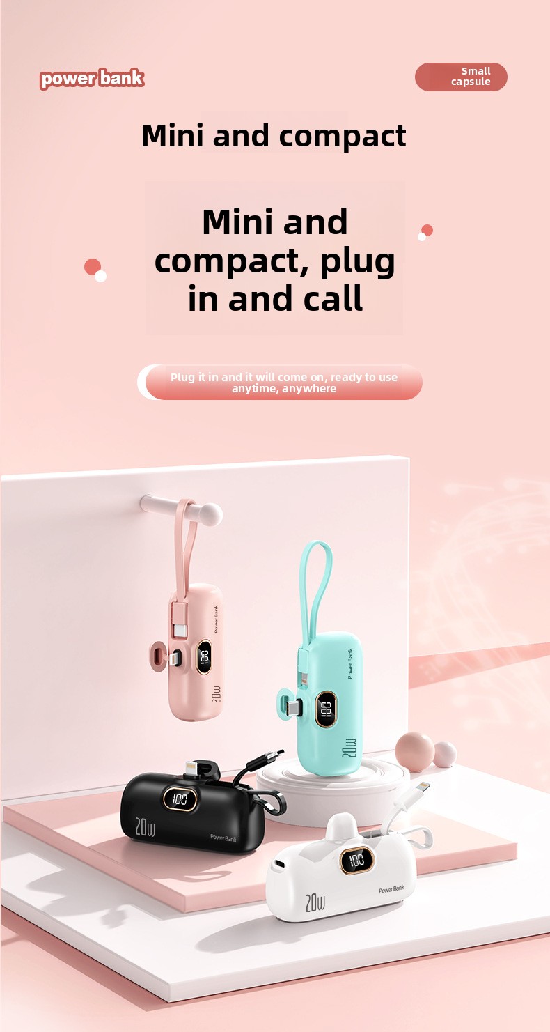20W Capsule Power Bank