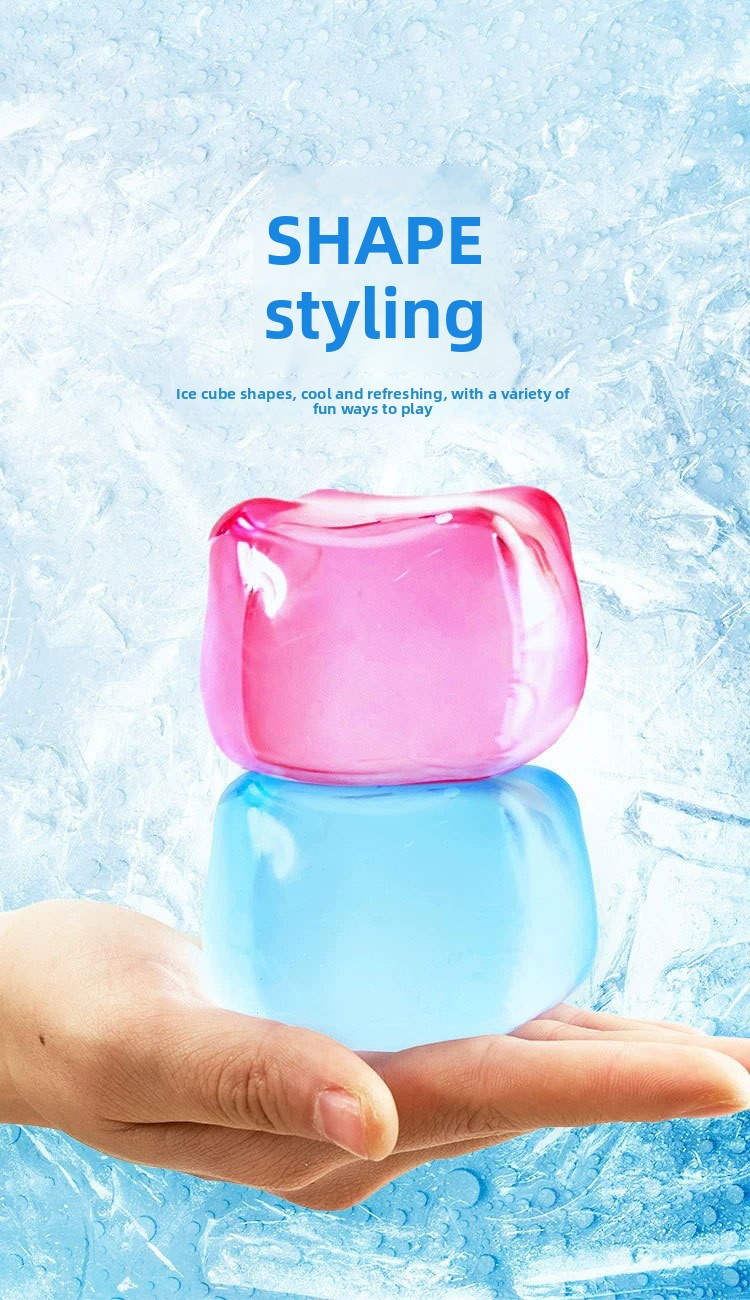 Ice cube pinch music decompression toy