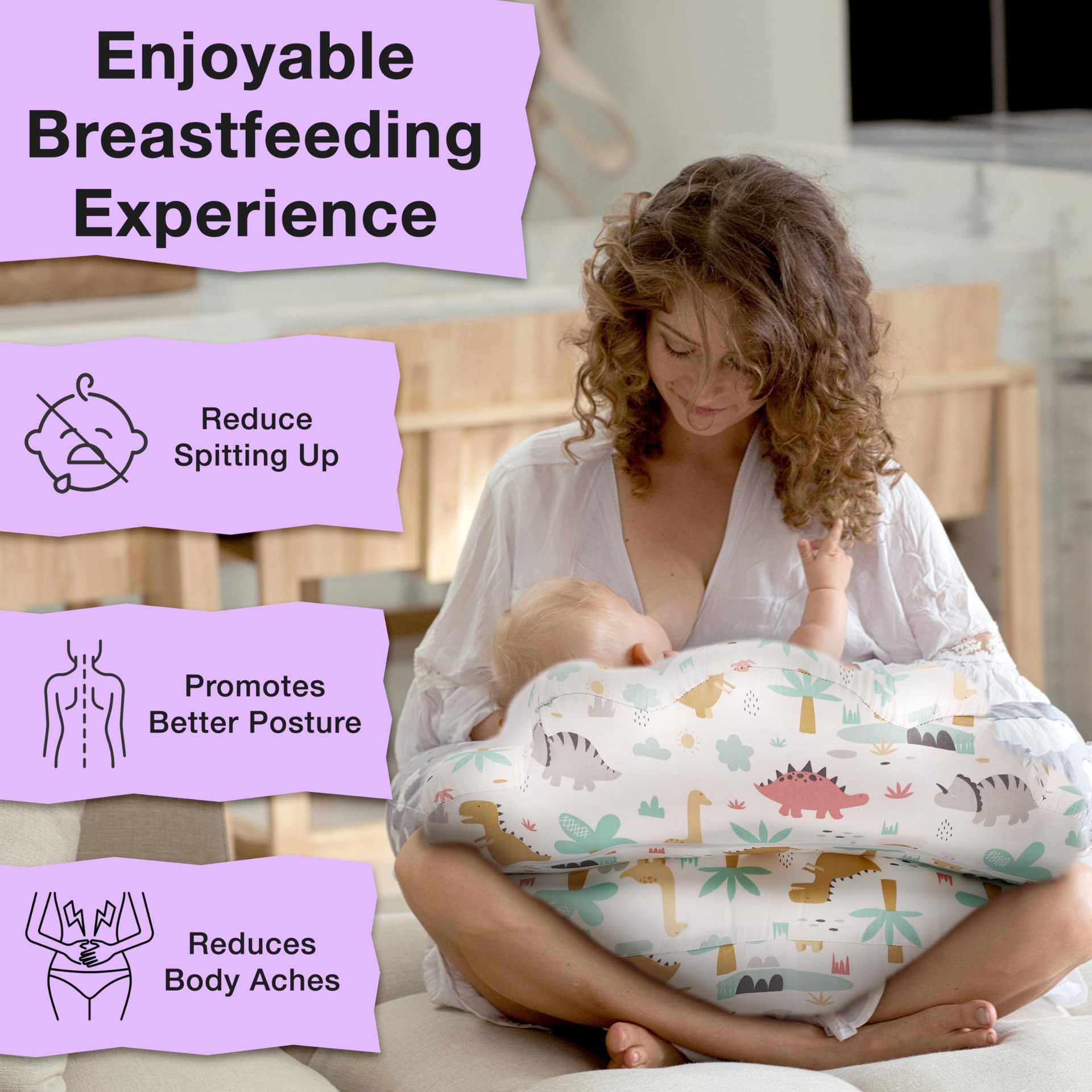 Multifunctional Detachable U-Shape Maternity and Nursing Pillow