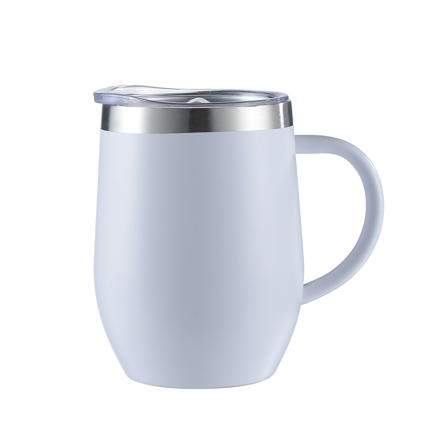 U-Shape Double-Layer Insulated Stainless Steel Tumbler with Lid 12oz