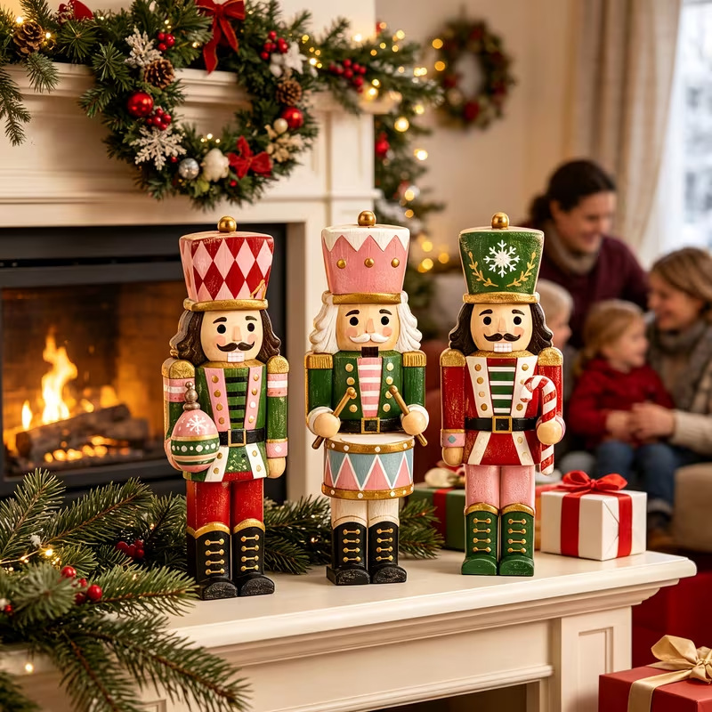 Christmas Nutcracker three-piece set