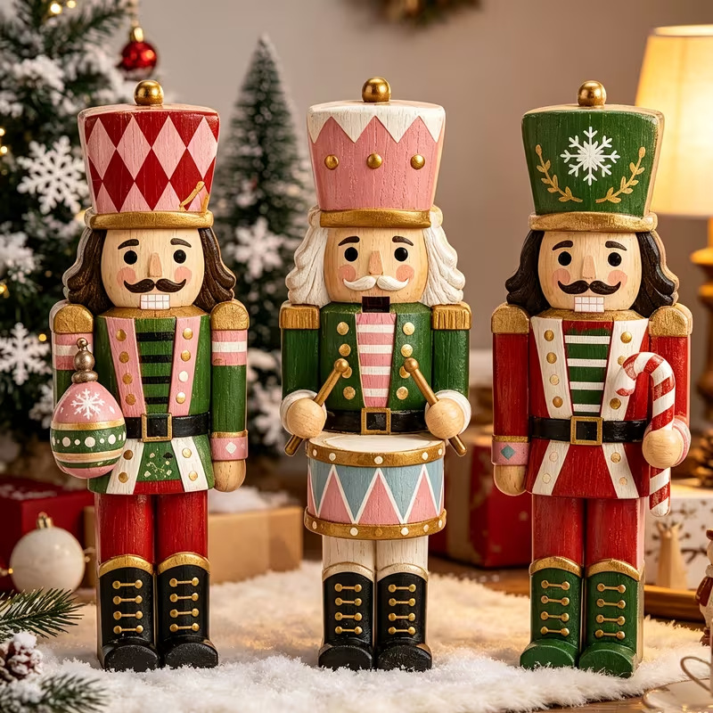 Christmas Nutcracker three-piece set