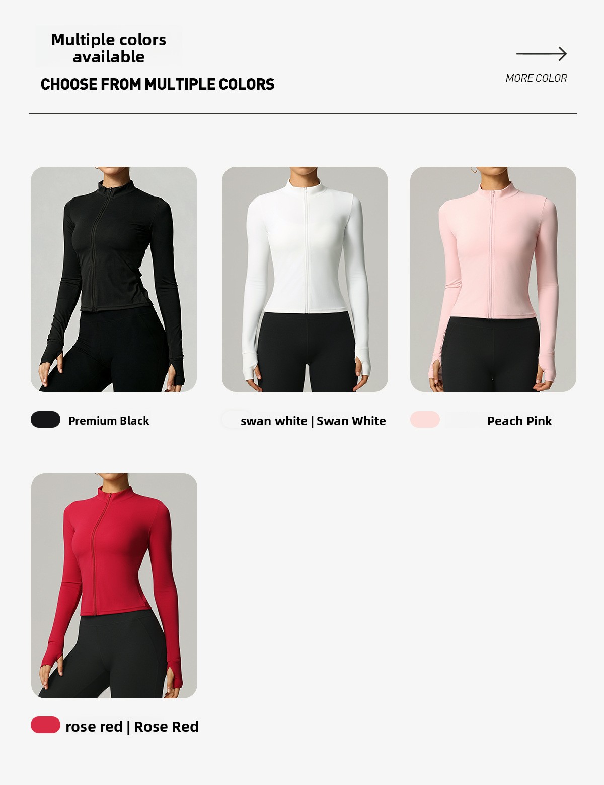 Women's Quick-Dry Slim-Fit Long Sleeve Sports Jacket