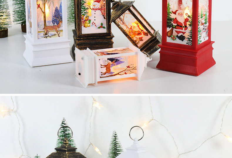 LED Luminous Satchel Candle Christmas Decoration Ornament