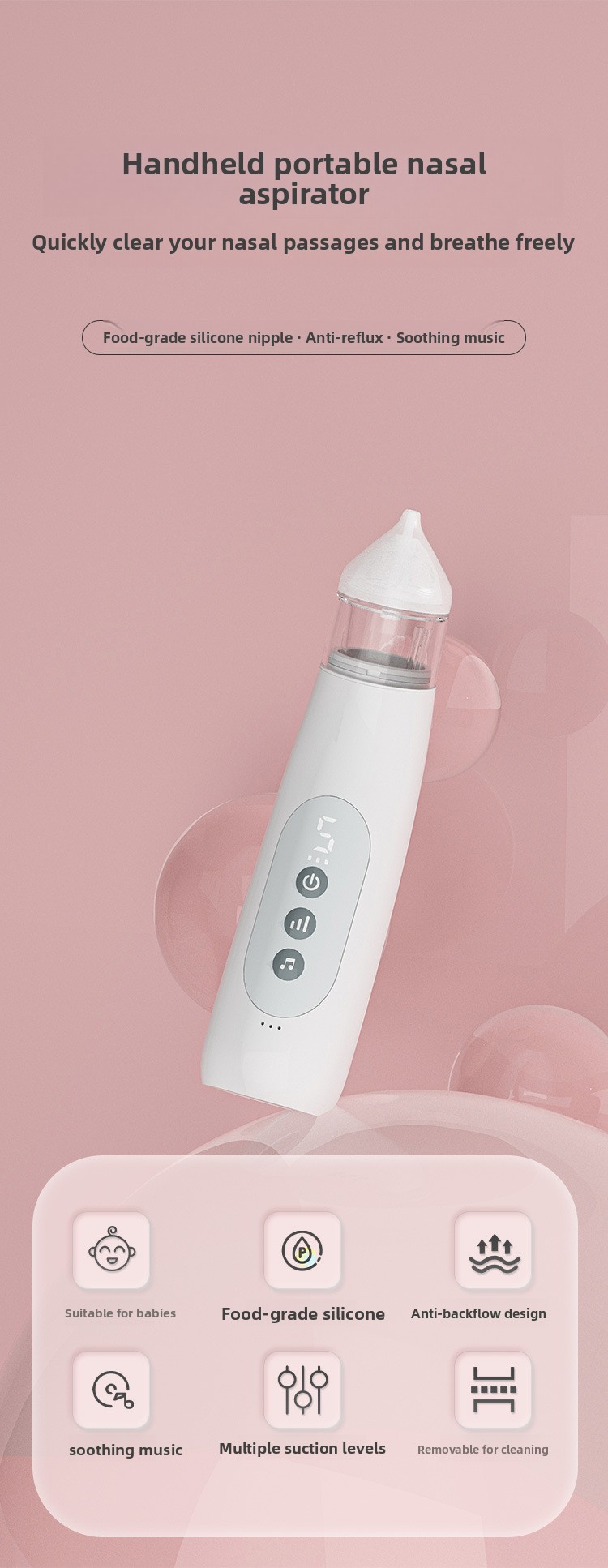 Baby nasal aspirator
