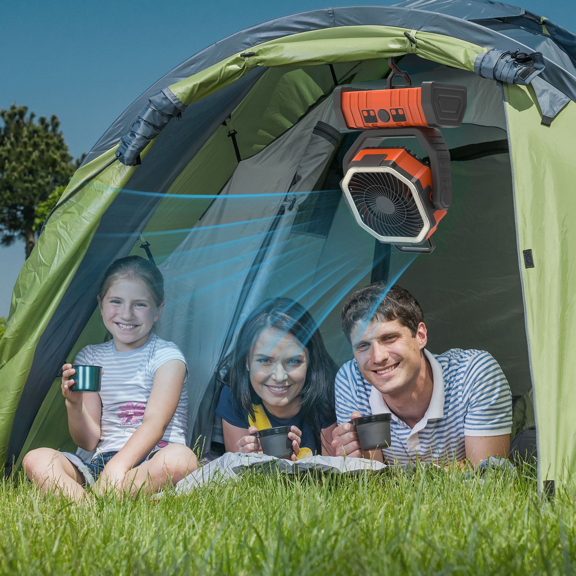 Portable Rechargeable Magnetic Water Mist Fan