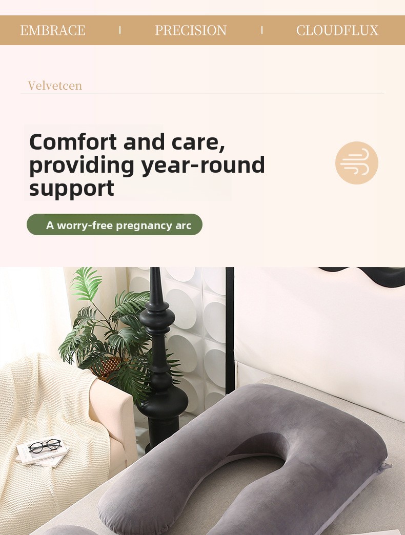 Side sleeping maternity body pillow