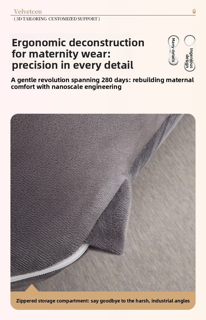 Maternity pillow shape detail