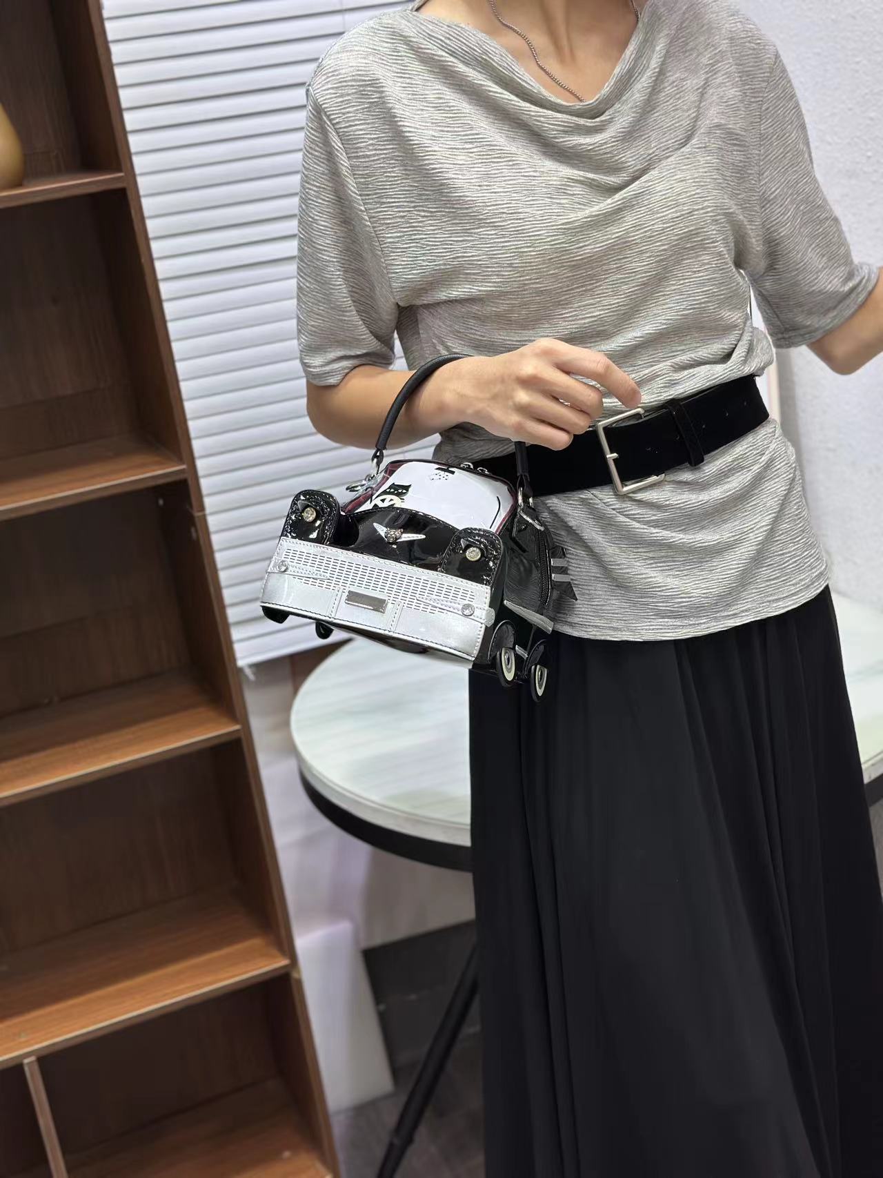 Creative 3D Car Shape PU Handbag Crossbody Bag for Women