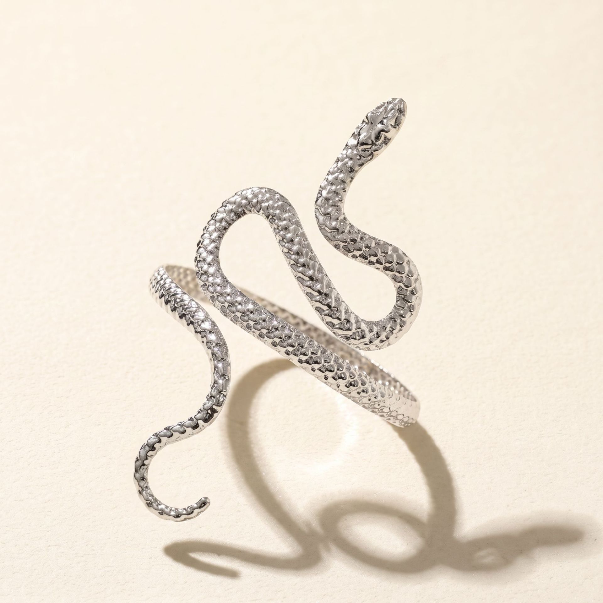 Women's Snake Shape Open Cuff Arm Bracelet Fashion Arm Ring Jewelry