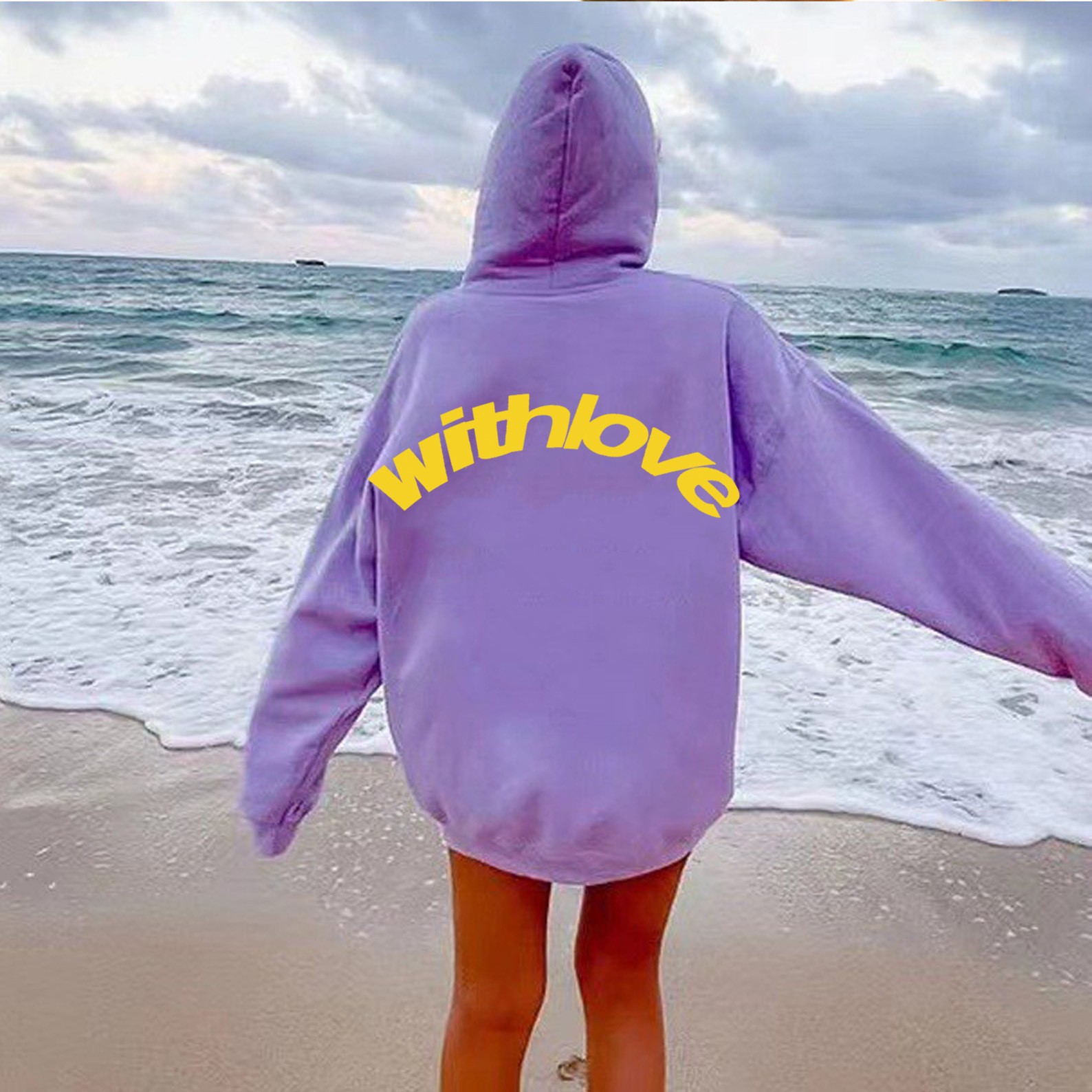 Printed Hoodie Sweater Hoodie Coat American Vintage Long Sleeve Sweater