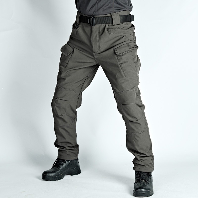 Men's Fleece Lined Waterproof Outdoor Hiking Pants, Warm Winter Insulated Snow Pant