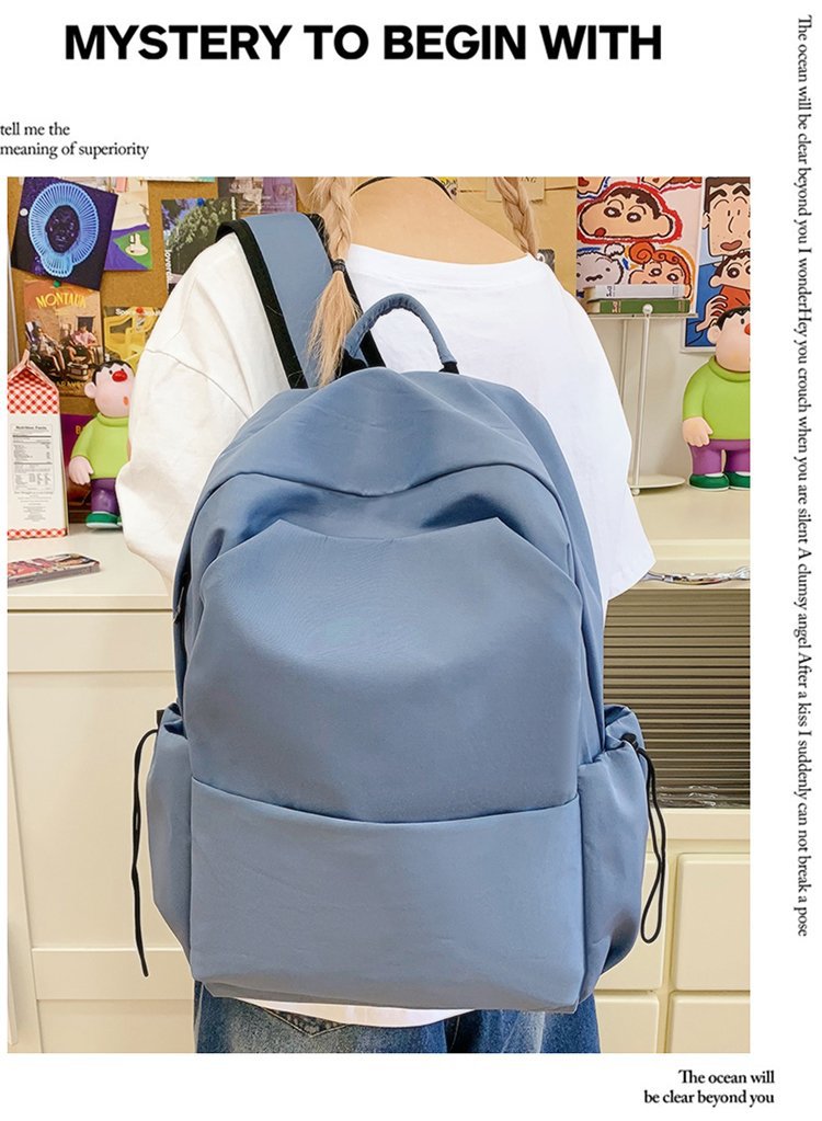 Lightweight Nylon Backpack Large Capacity School Travel Bag
