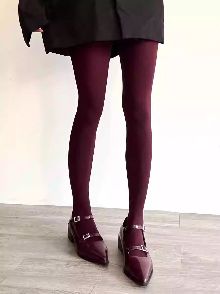 Women High Elasticity Slimming Cotton Pantyhose Matte Nude Feel Tights