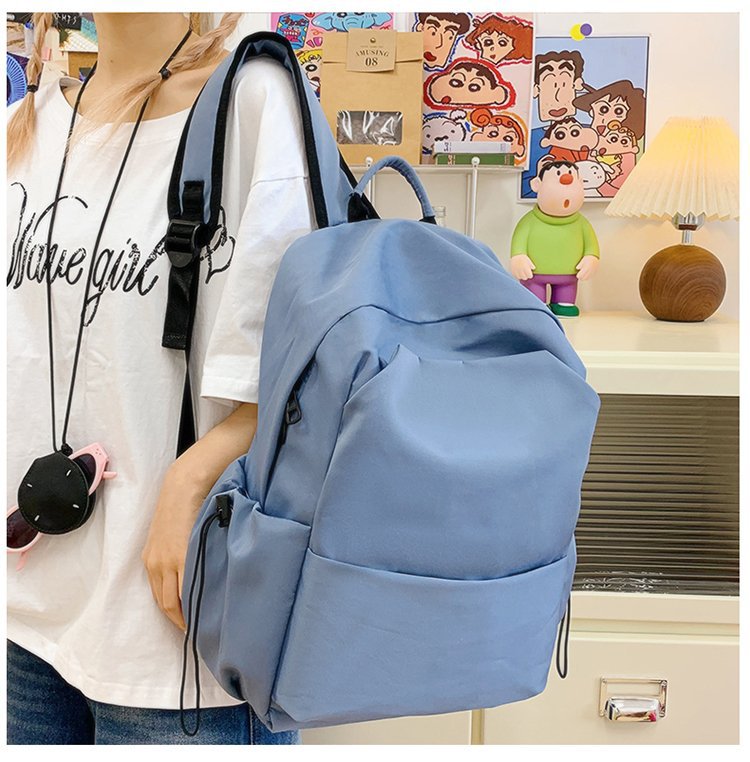 Lightweight Nylon Backpack Large Capacity School Travel Bag