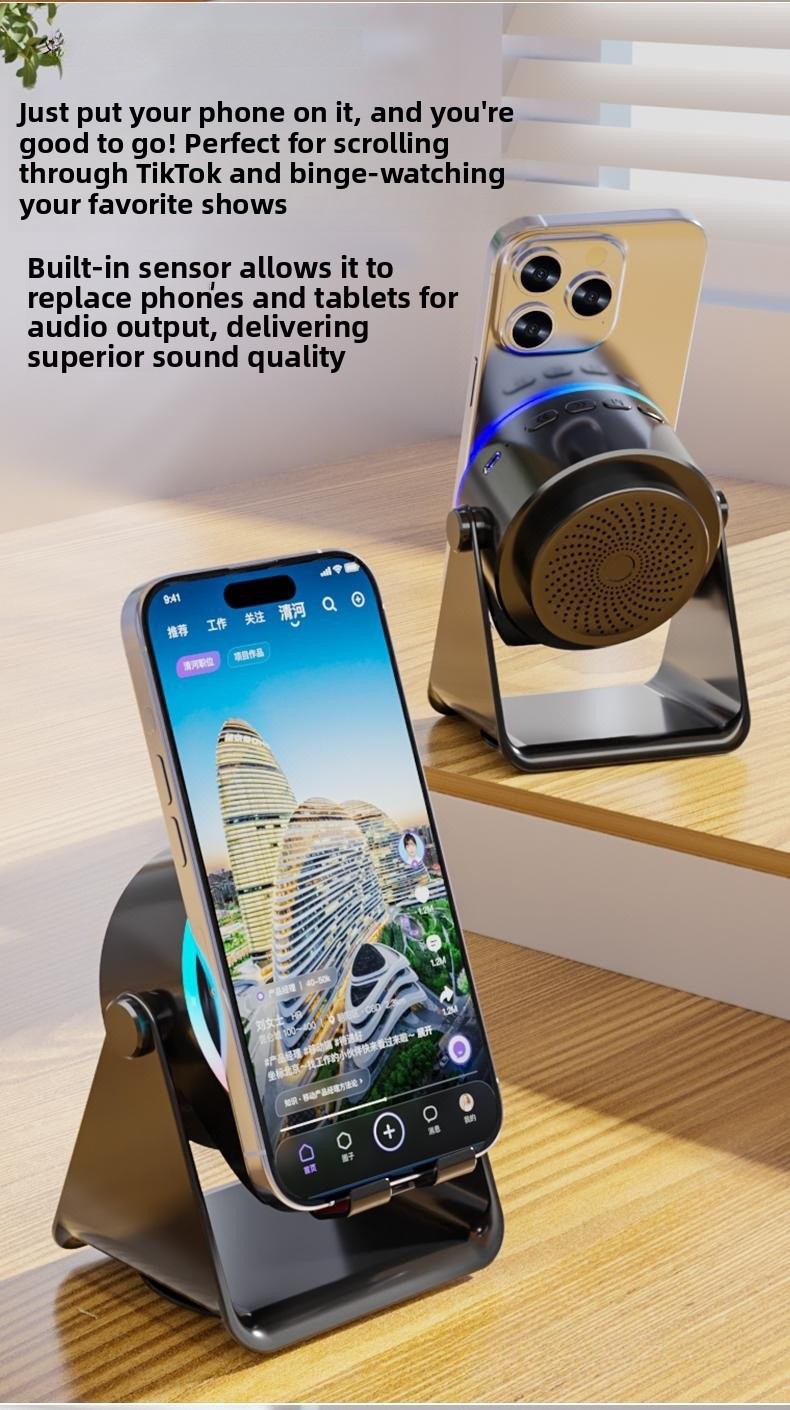 4-in-1 Wireless Induction Bluetooth Speaker