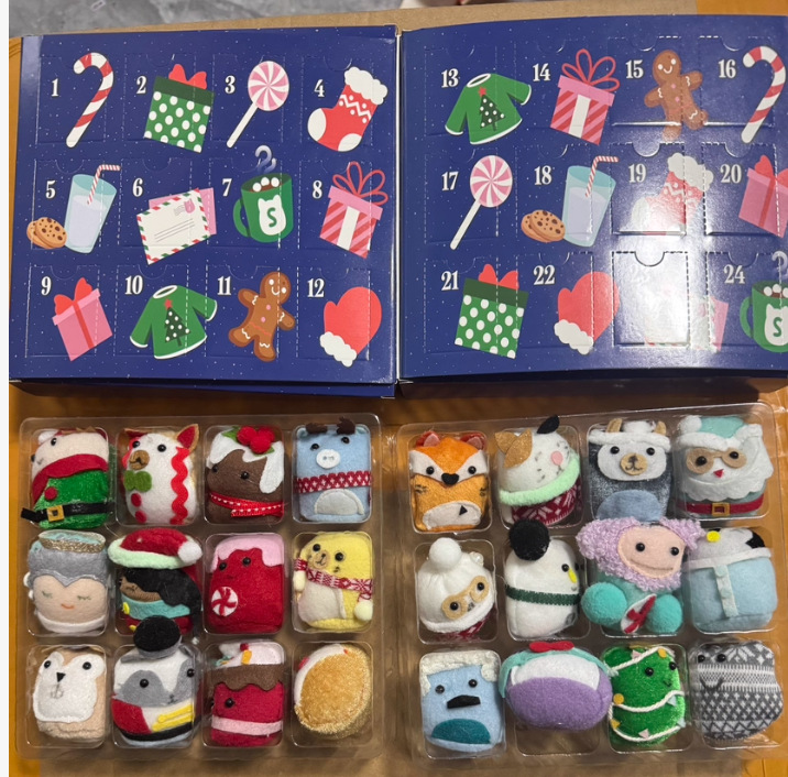 Christmas calendar puzzle box