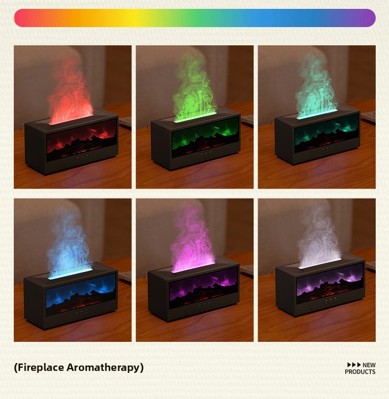 Humidifier vintage fireplace aroma diffuser