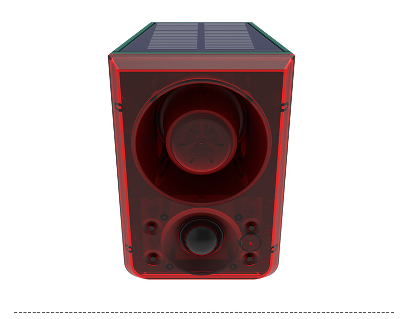 Solar-Powered Ultrasonic Animal Repeller with Flashing Light and Dog Barking Sound