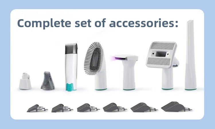 7-in-1 Pet Grooming Vacuum with Trimmer
