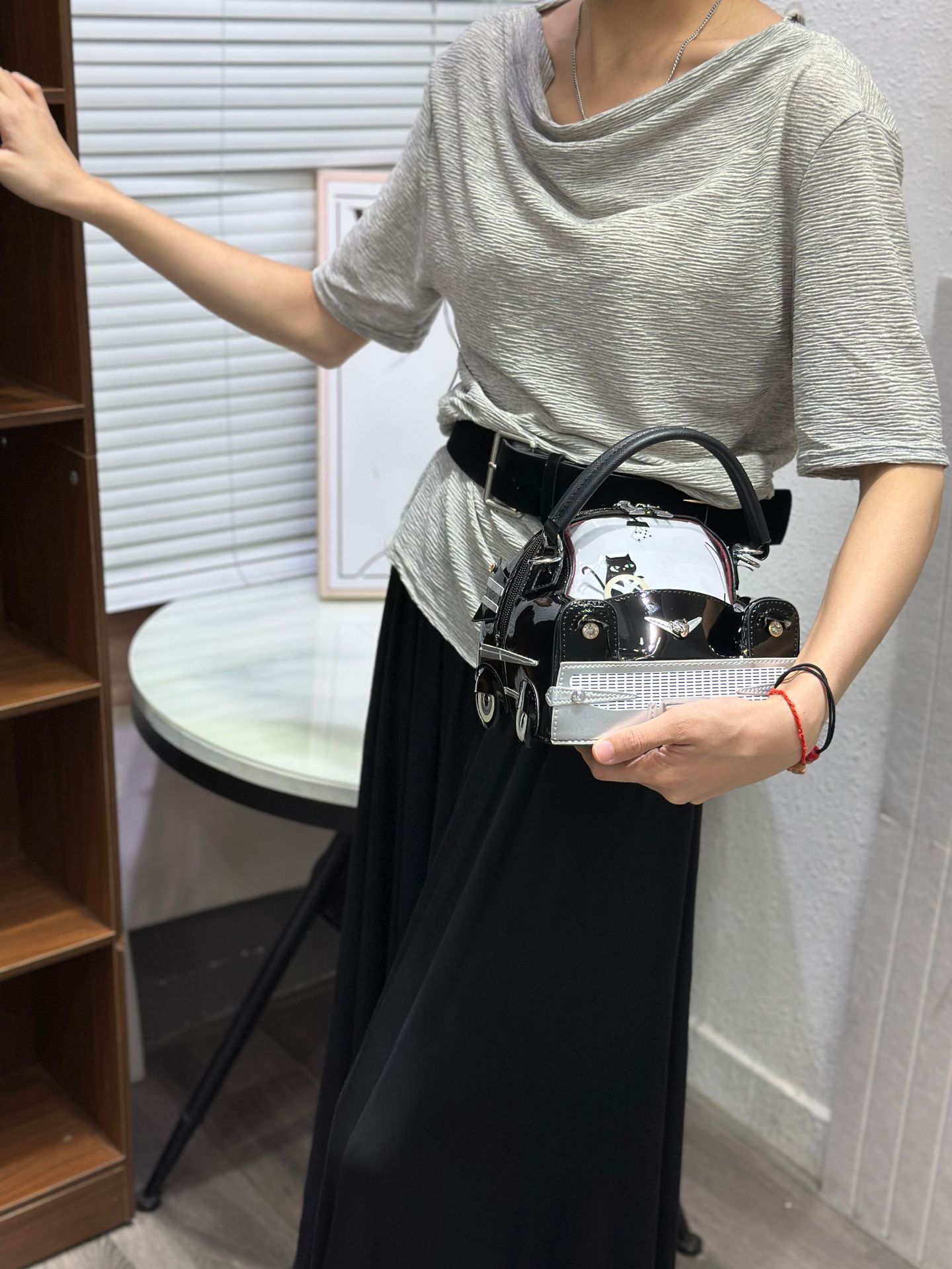 Creative 3D Car Shape PU Handbag Crossbody Bag for Women