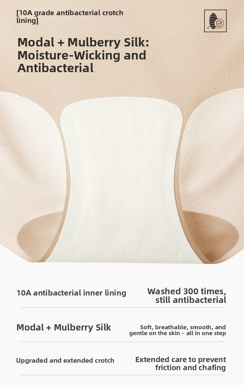 Women Seamless Mid-Waist Breathable Quick-Dry Briefs