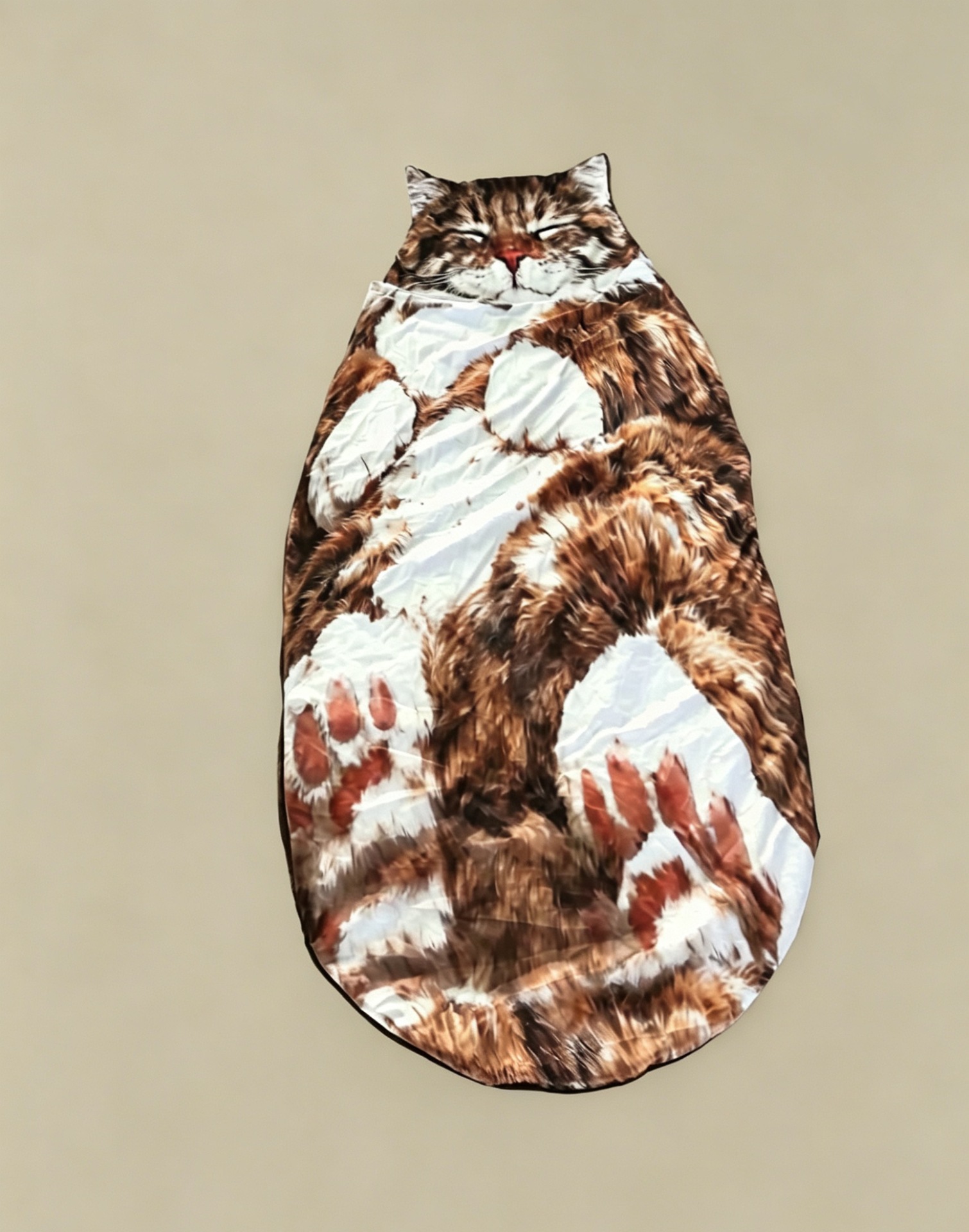 Winter adult plush cat sleeping bag