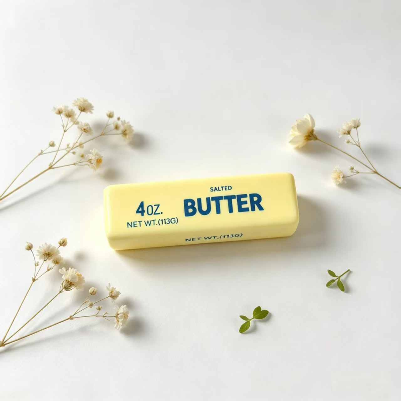 Squeezable soft rebounding butter stick