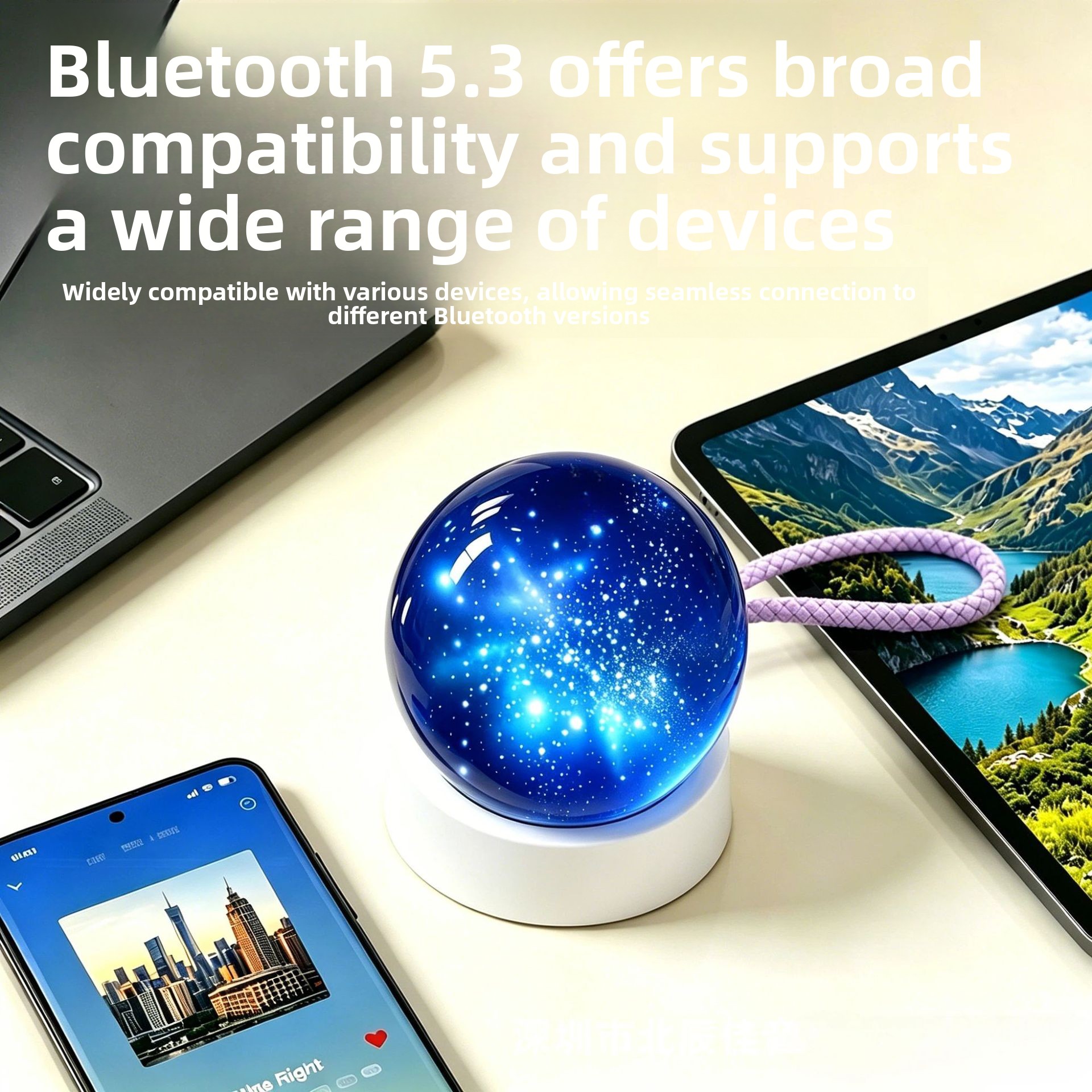 X3 1.65-Inch Full-Screen Carousel Photo Album Bluetooth Speaker