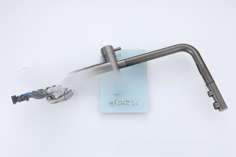 Cross-Border Russian Popular Pull-Out Kitchen Faucet Hot and Cold Sink Sink Three-In-One Dual-Use Pure Water Faucet