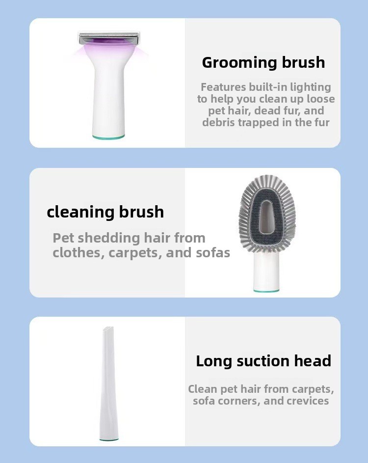 7-in-1 Pet Grooming Vacuum with Trimmer