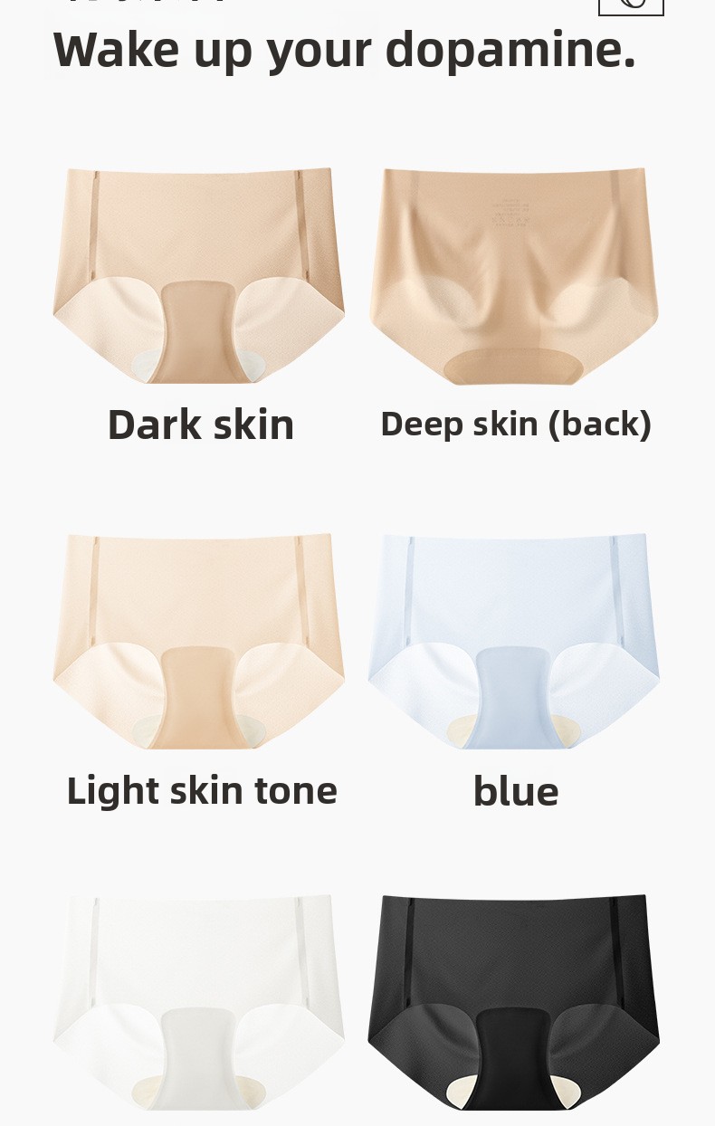 Women Seamless Mid-Waist Breathable Quick-Dry Briefs