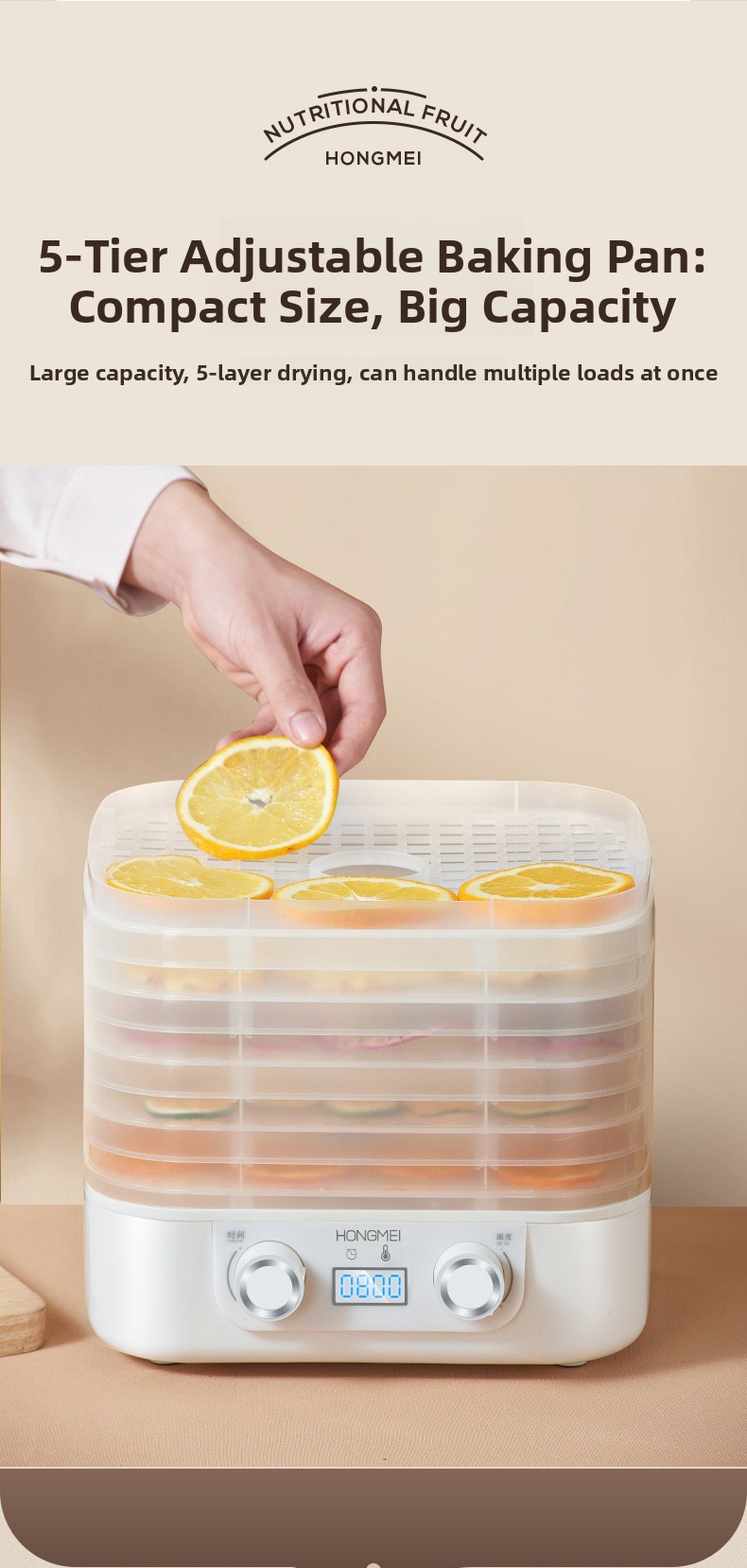 Dried fruit machine, food dehydrator, pet snacks, dried fruit machine