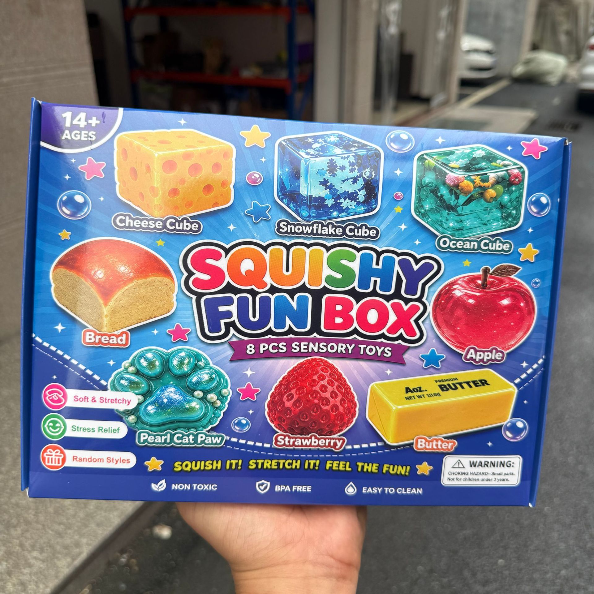 8-Piece Boxed Maltose Stress-Relief Toy Set