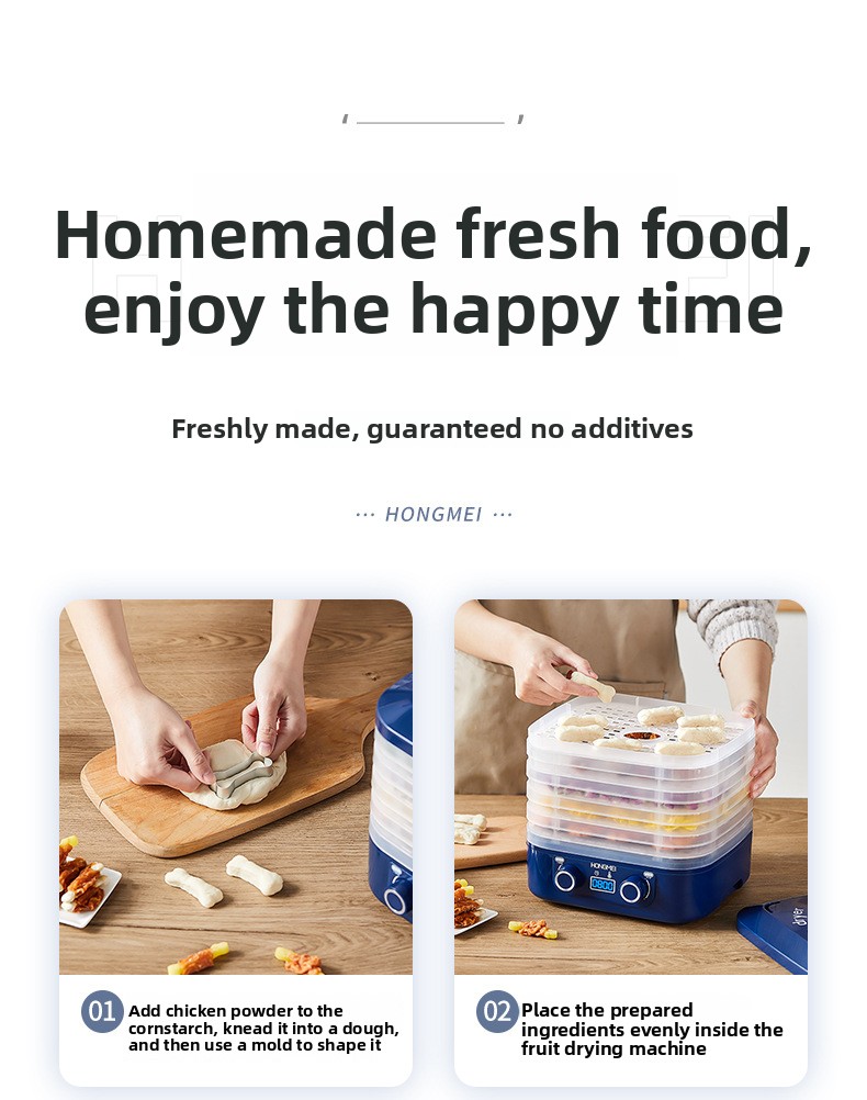 Dried fruit machine, food dehydrator, pet snacks, dried fruit machine