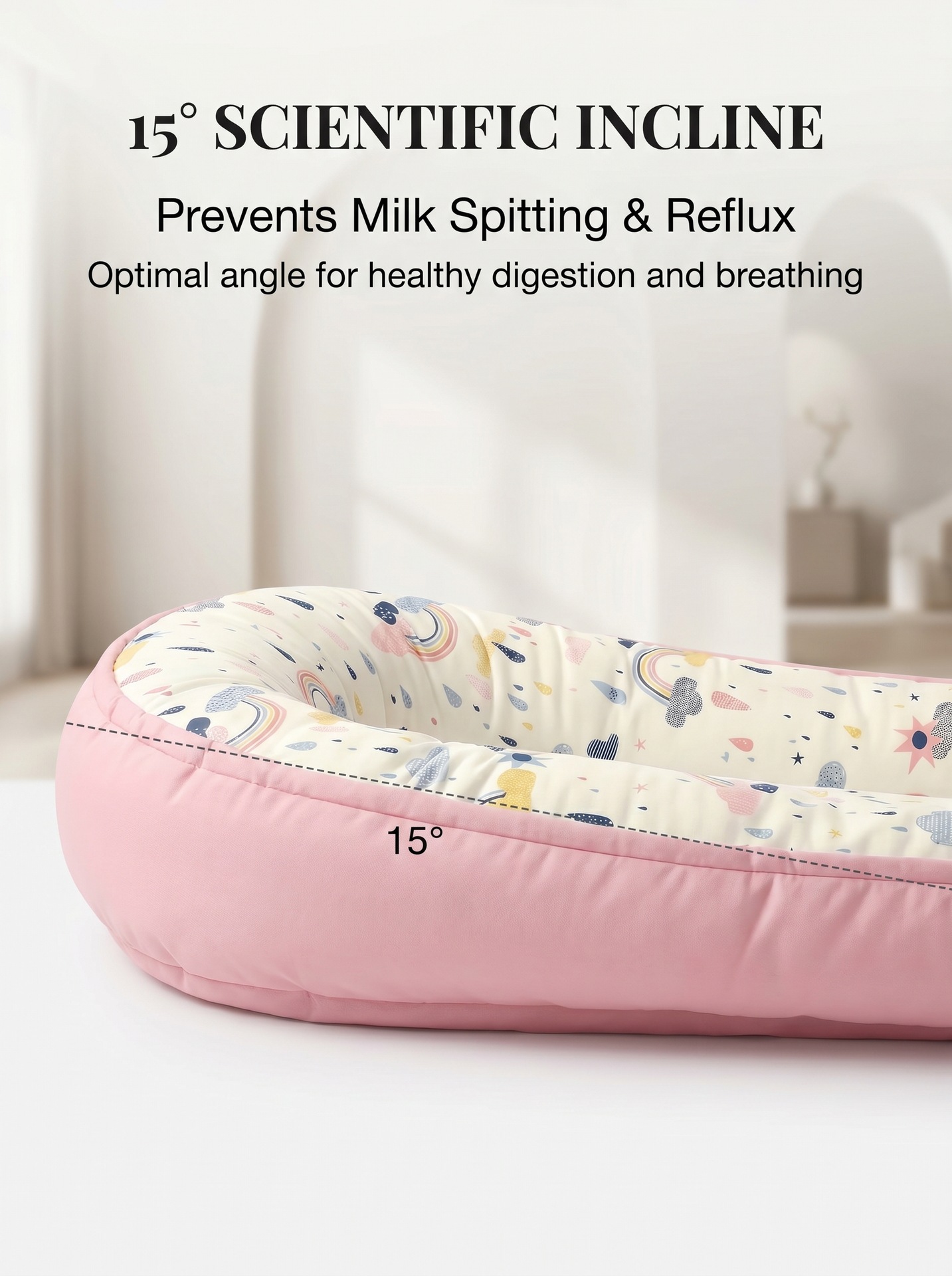Portable Bionic Baby Nest Crib Removable Washable Cotton Newborn Bed
