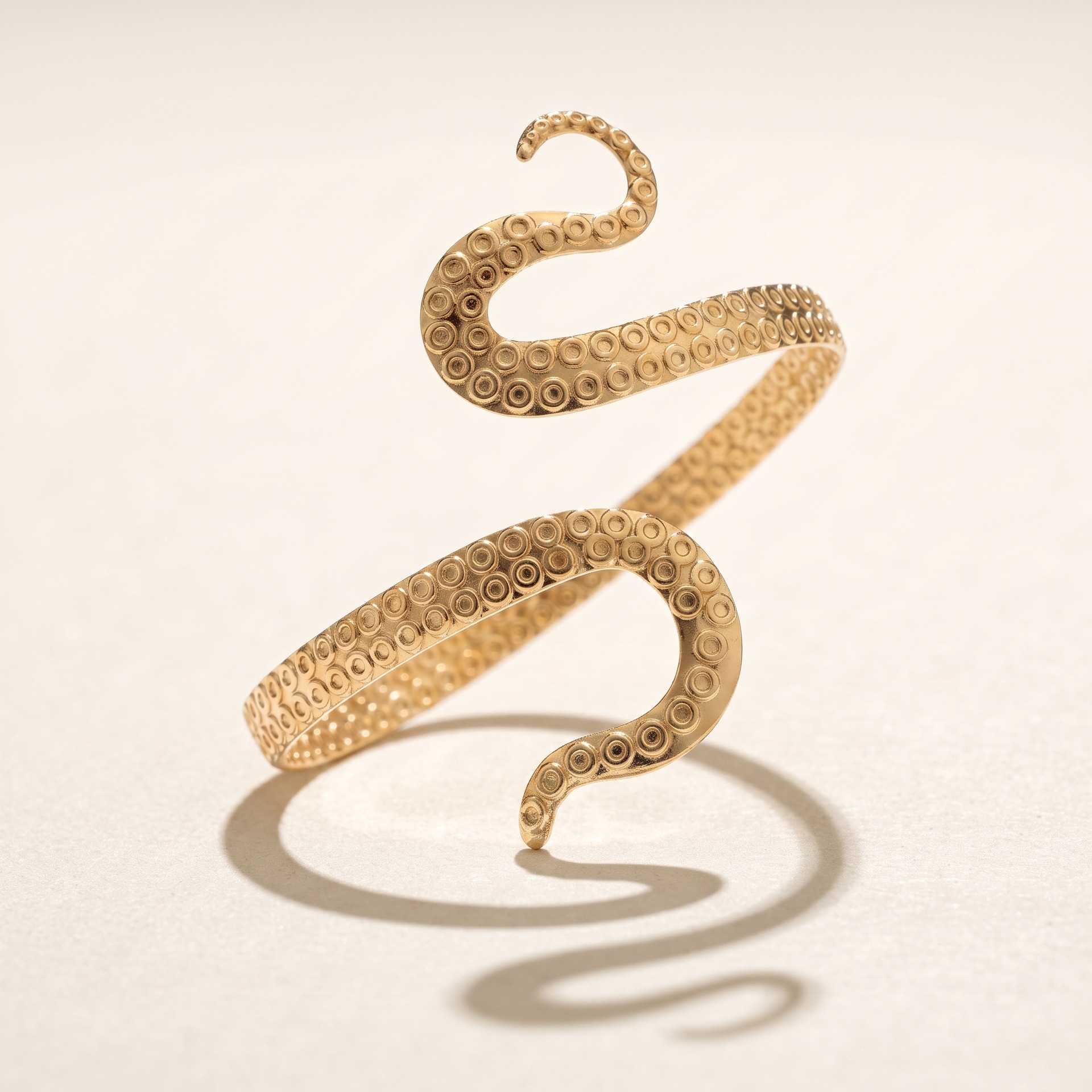 Women's Snake Shape Open Cuff Arm Bracelet Fashion Arm Ring Jewelry