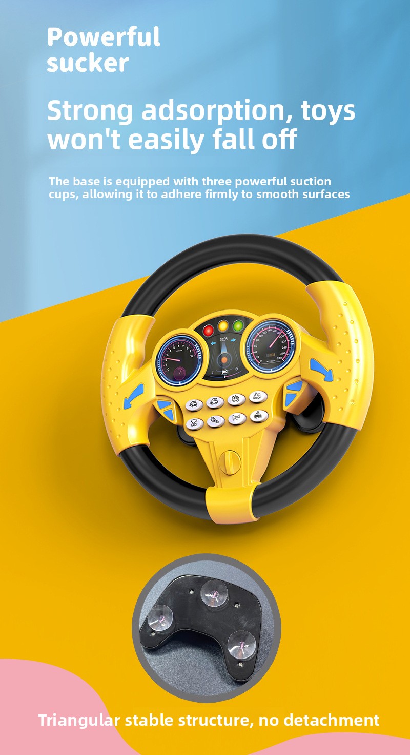 Simulation of co-pilot car steering wheel