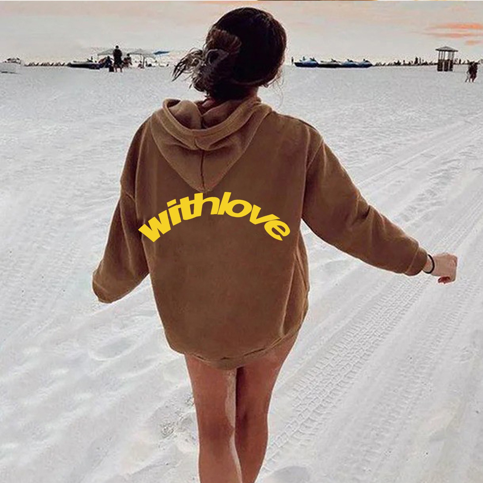 Printed Hoodie Sweater Hoodie Coat American Vintage Long Sleeve Sweater