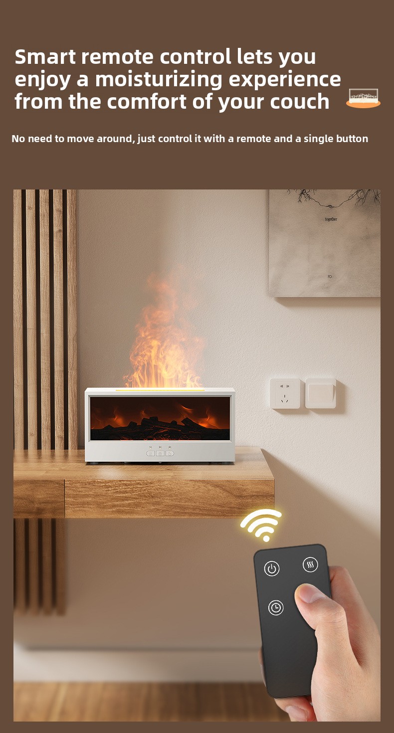 Humidifier vintage fireplace aroma diffuser